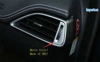 lapetus air conditioner ac outlet vent decoration frame trim fit for jaguar f pace 2017 2020 abs matte carbon fiber look
