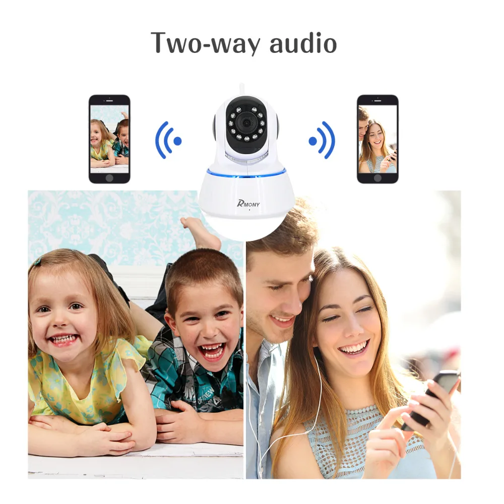 RMONY IP камеры безопасности беспроводной Smart Wi Fi камера аудио запись