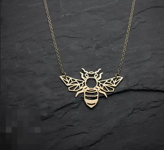Ожерелье в виде пчелы ожерелье животных оригами кулон насекомых | Украшения и