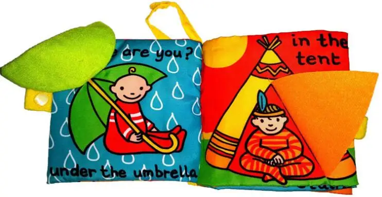 Мягкая тканевая книжка-погремушка для младенцев раннего развития 40% скидка |