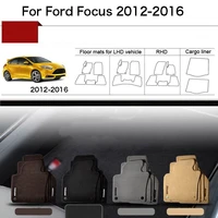 5pcs ipoboo custom made 12 thickness solid nylon interior odorless floor carpet mats cover fitted for ford focus 13 16