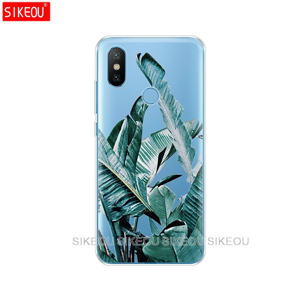 Силиконовый чехол для Xiaomi Mi 8 8SE A1 A2 5 5S 5X 6 Mi5 MI6 NOTE 3 MAX Mix 2 2S Мягкие зеленые листья 360