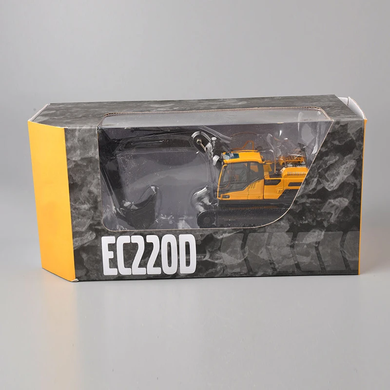 Коллекция литье под давлением EC220D 1/50 Diecase желтый гусеничный экскаватор модель игрушки инженерные модели транспортных средств