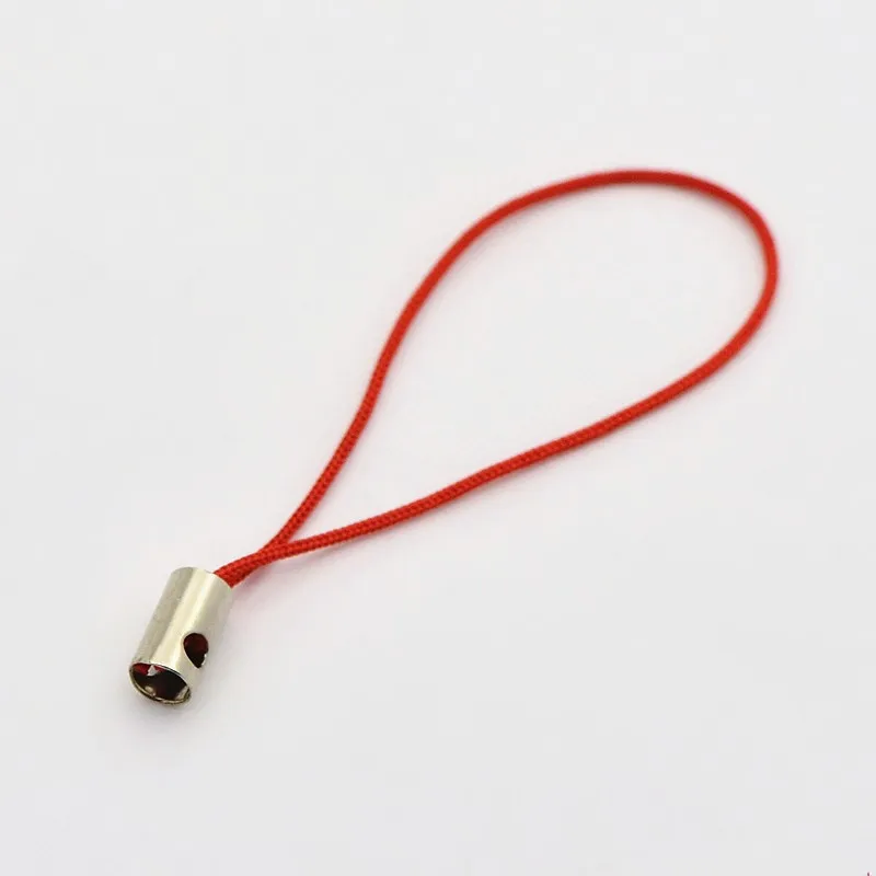

1000pcs Mixed Color Mobile Phone Strap for DIY Cell Phone Straps Nylon Cord Loop with Brass Ends 50mm