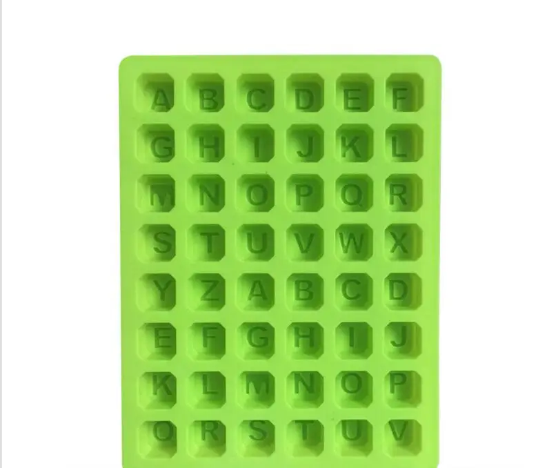 48 букв алфавита 2X24 силиконовая форма льда кубик лоток шоколад торт конфеты формы