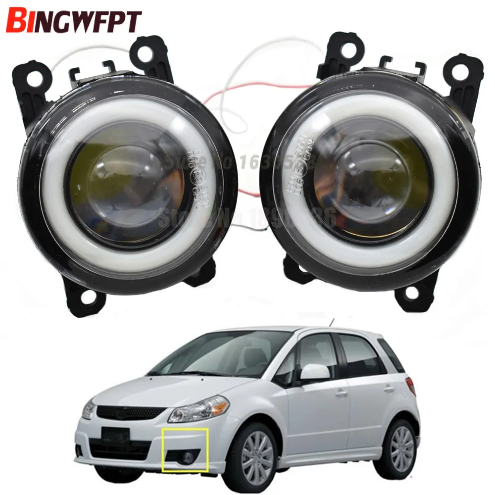 Светодиодные противотуманные фары ангельские глазки для Suzuki SX4 (EY GY) 2006-2014 Swift + 2005 |