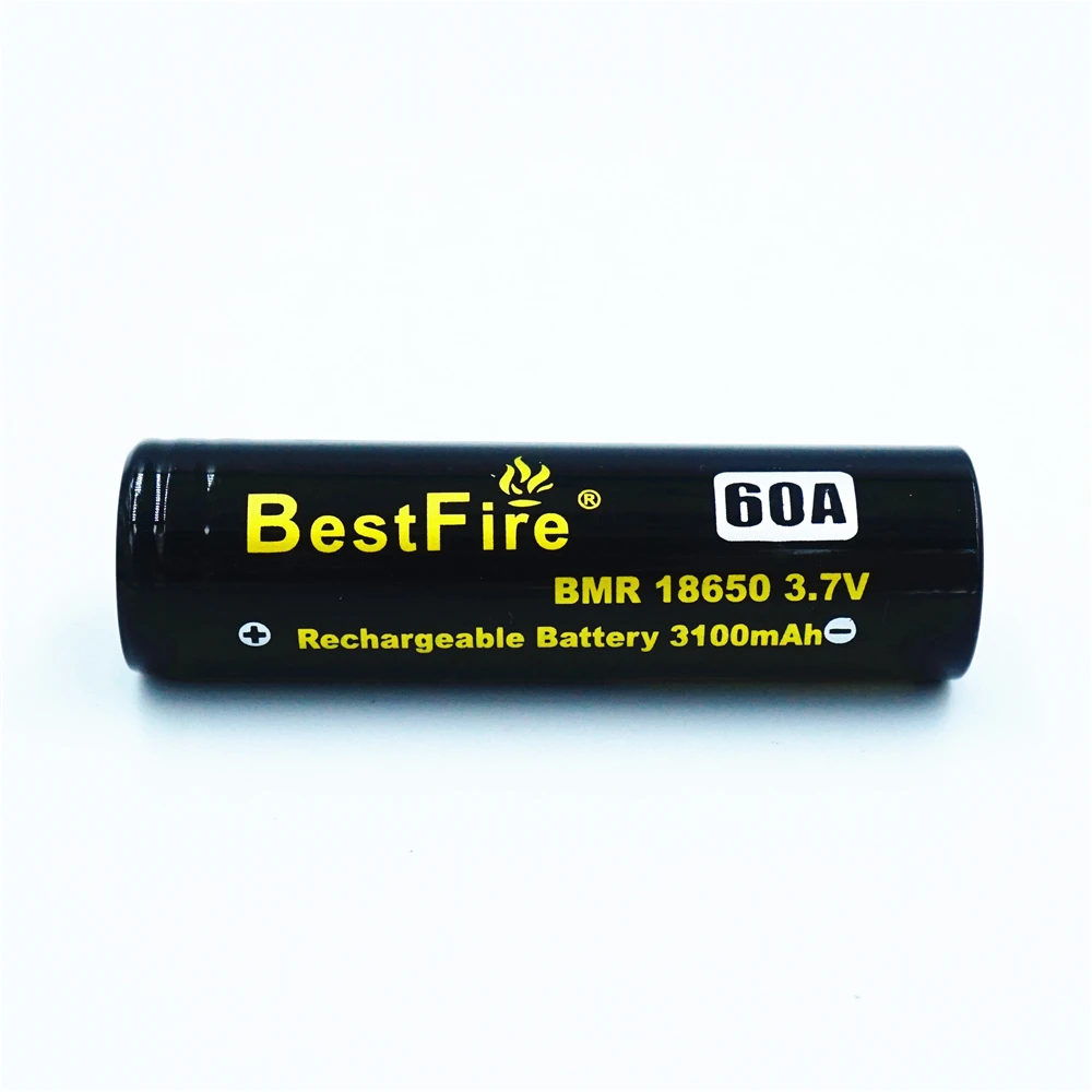 12 шт. Bestfire 18650 Перезаряжаемые Батарея 3 7 V литий ионный аккумулятор 3100 мА/ч 60A для Vape