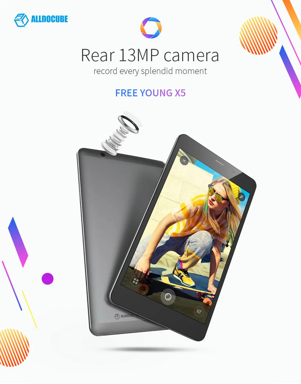 ALLDOCUBE бесплатно молодой X5 (T8 Pro) фаблет 4G 8 0 'ɺndroid 7 MTK8783 Octa Core 3 ГБ + 32 13MP Камера OTG
