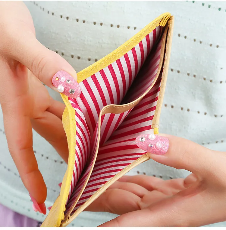 Новый Кошелек для женщин женский короткий кошелек из искусственной кожи