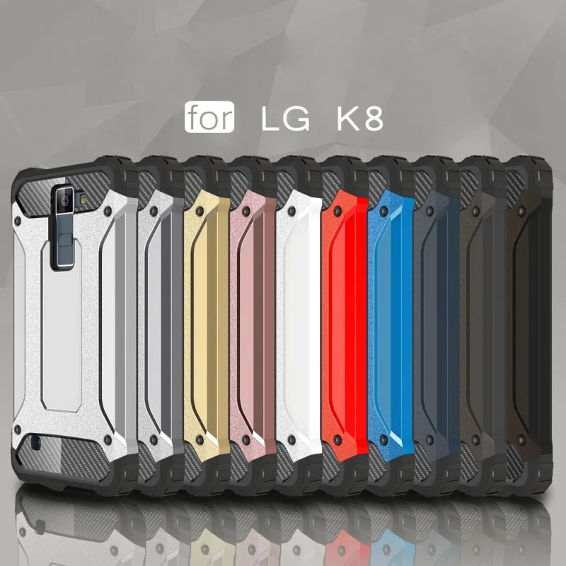 Dulcii Капа Coque принципиально для LG K 8 чехол телефона Панцири гвардии Пластик + ТПУ