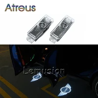 atreus 1pair led courtesy lamp car door welcome lights 12v projector shadow car styling for mini cooper r36 r56 r57 accessories