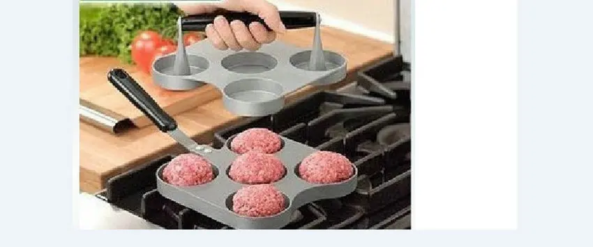 Home KFC 5 слотов пресс для гамбургеров из пищевого алюминиевого сплава|press burger|press