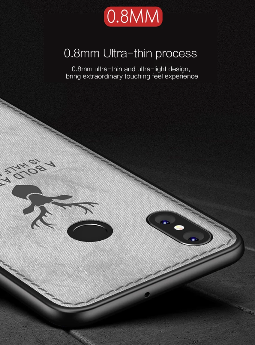 Винтаж задняя крышка для Xiaomi Mi макс 3 Max3 Чехол Ткань текстуры Защитный Мягкий