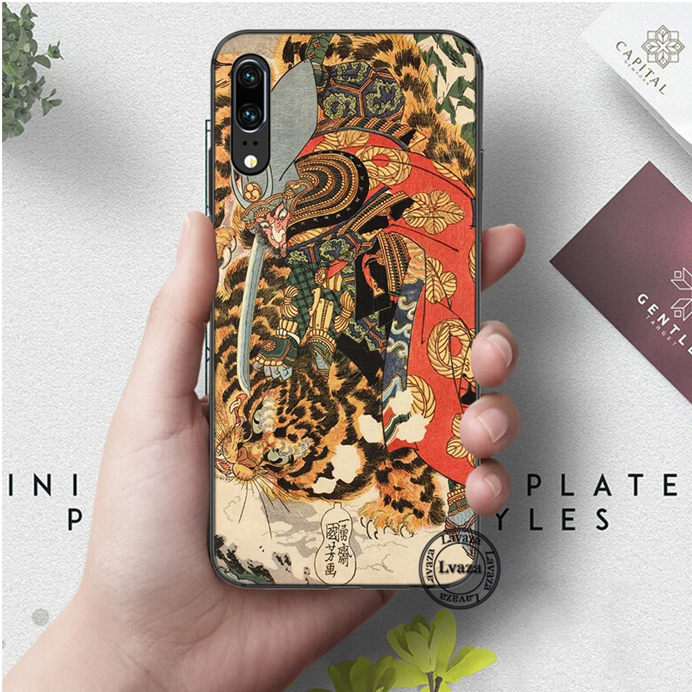 7 Lavaza японский стиль Art японский силикон чехол для Huawei P8 Lite P9 Mimi P10 P20 Pro P Smart - Цвет: 7