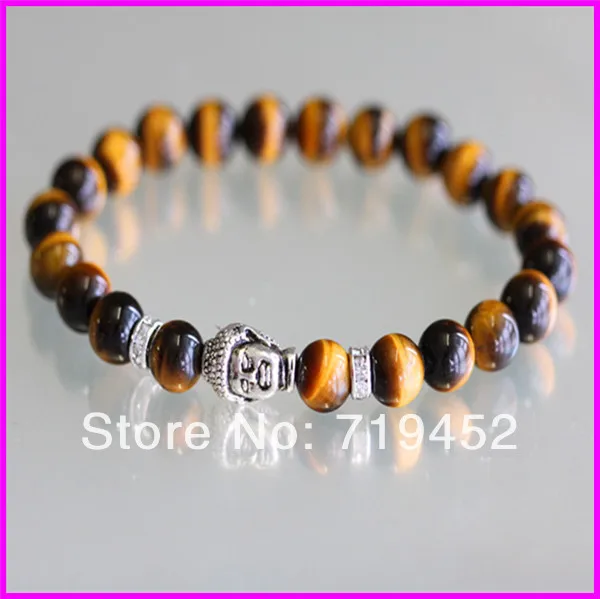 Оптовая продажа для мужчин с бусинами и буддой браслет топ черный оникс Красный