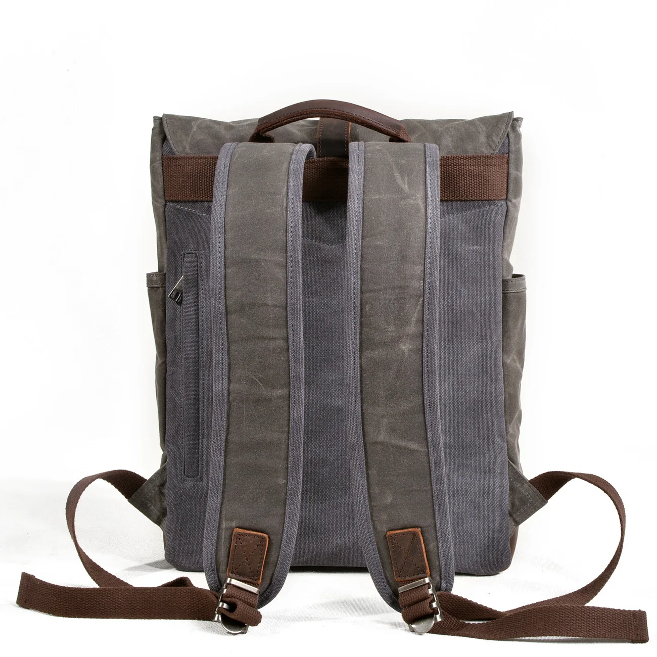 New Men Backpack Vintage Leather Canvas School Portable Wearproof Travel Bag Women Rucksack Knapsack Bagpack mochila | Багаж и сумки