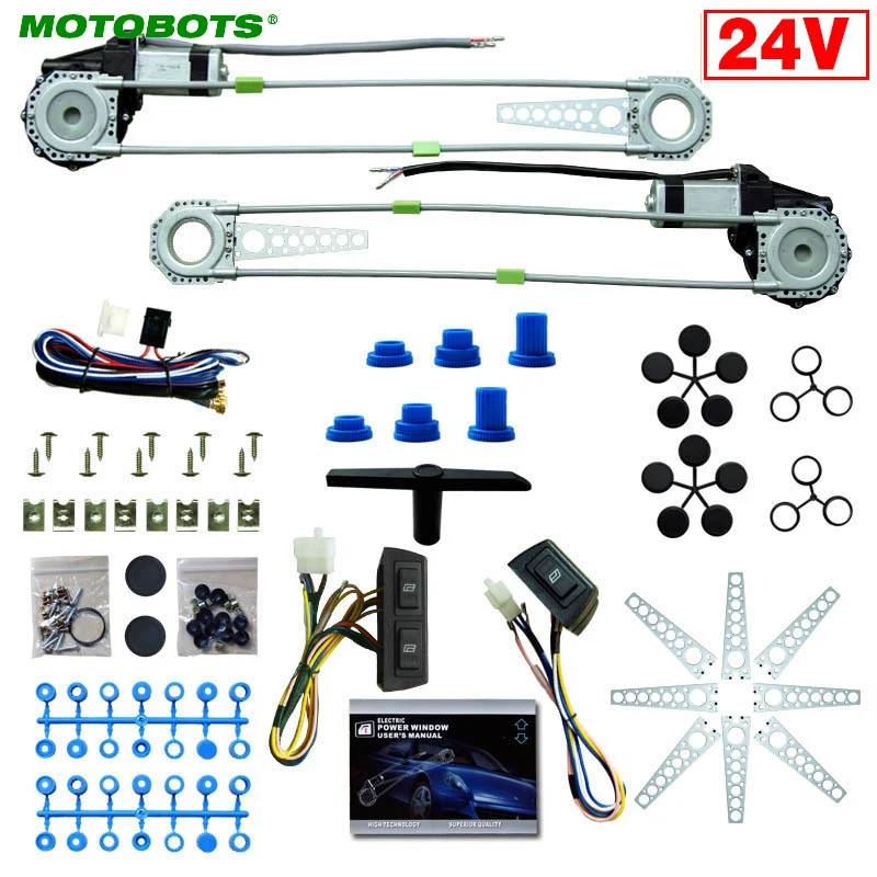 MOTOBOTS 1 комплект DC24V автомобиль/Грузовик передние 2-дверные электрические окна