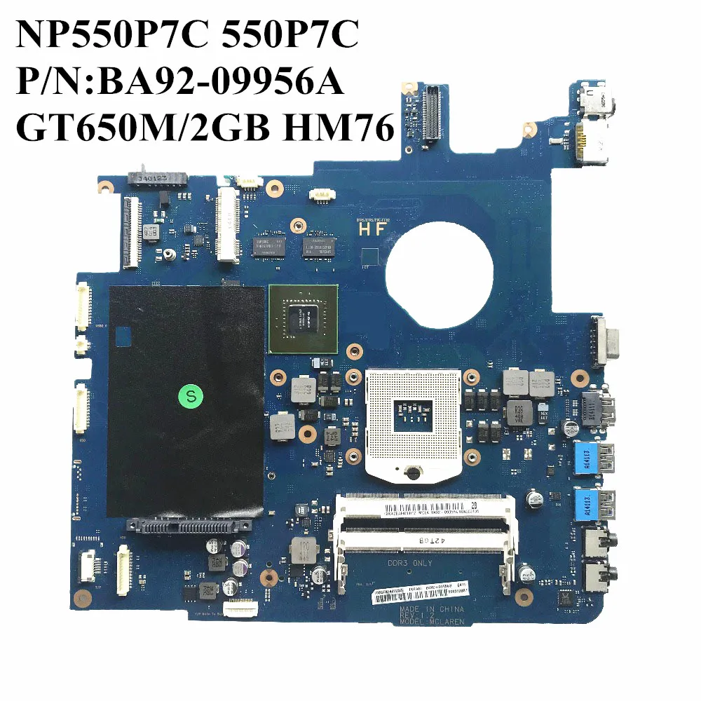 Высокое качество для samsung NP550P7C 550P7C BA92 09956A Материнская плата ноутбука 09956B GT650M HM76