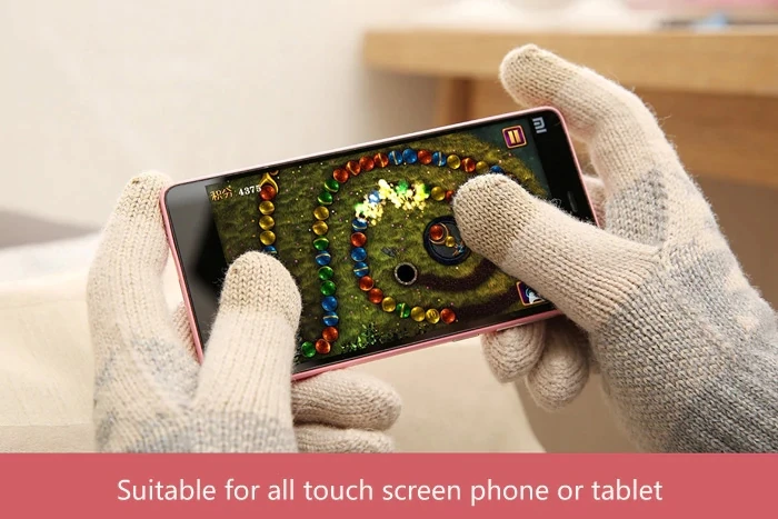 Оригинальные перчатки для сенсорного экрана Xiaomi FO, перчатки для сенсорного экрана, зимние теплые шерстяные перчатки для iphone 11Pro, Игровые перчатки для телефона Xiaomi
