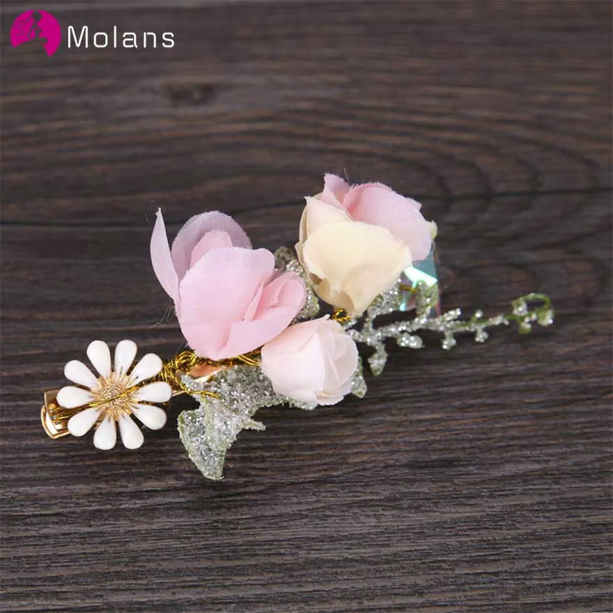 Заколки для волос MOLANS 2020 новый стиль бессмертный цветок невесты свадебные