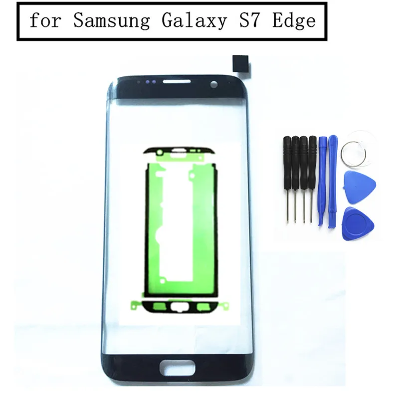 

Touch Screen Panel For Samsung Galaxy S7 edge Front Touch Glass Black White Gold LCD DISPLAY Repair Spare Parts + 3M Glue