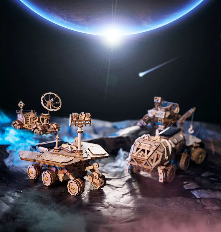 Moon Buggy curience Spirit Дискавери Ровер подвижные 3D деревянные головоломки игрушки забавные Обучающие, развивающие дома деко модель здания