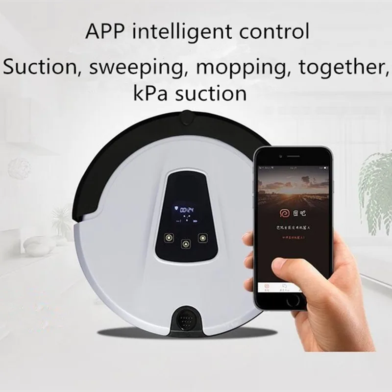 Пылесос для уборки и всасывания с камерой WIFI LED пультом дистанционного
