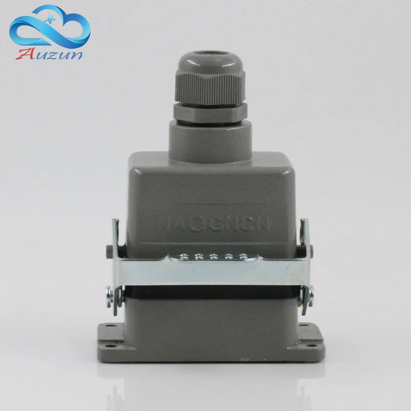 H6B - HE rectangular heavy-duty connector 6-006-1 needle aviation plug at the top for a single button 16 a500v screw feet | Обустройство