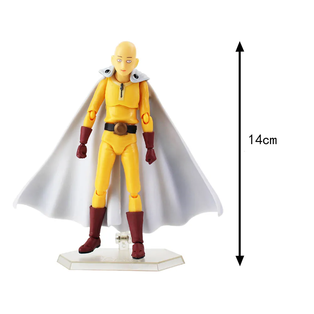 14cm 310 opp bag 10 см/24 см аниме One Punch Man Saitama Sensei DXF Hero ПВХ фигурка Коллекционная модель игрушка подарок для детей - Цвет: 14cm 310 opp bag