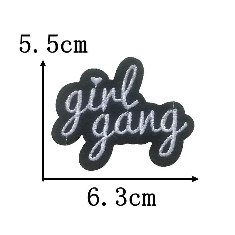 10 шт. girlgang вышивка ткань патч PaIron на расшитые футболки горный хрусталь аппликации