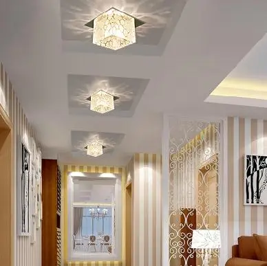 3 Вт высокомощная Светодиодная лампа современный светодиодный потолочный