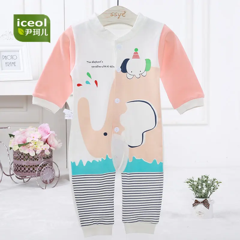 2017 Детские Комбинезоны для малышек Рубашка с короткими рукавами Мягкий хлопок