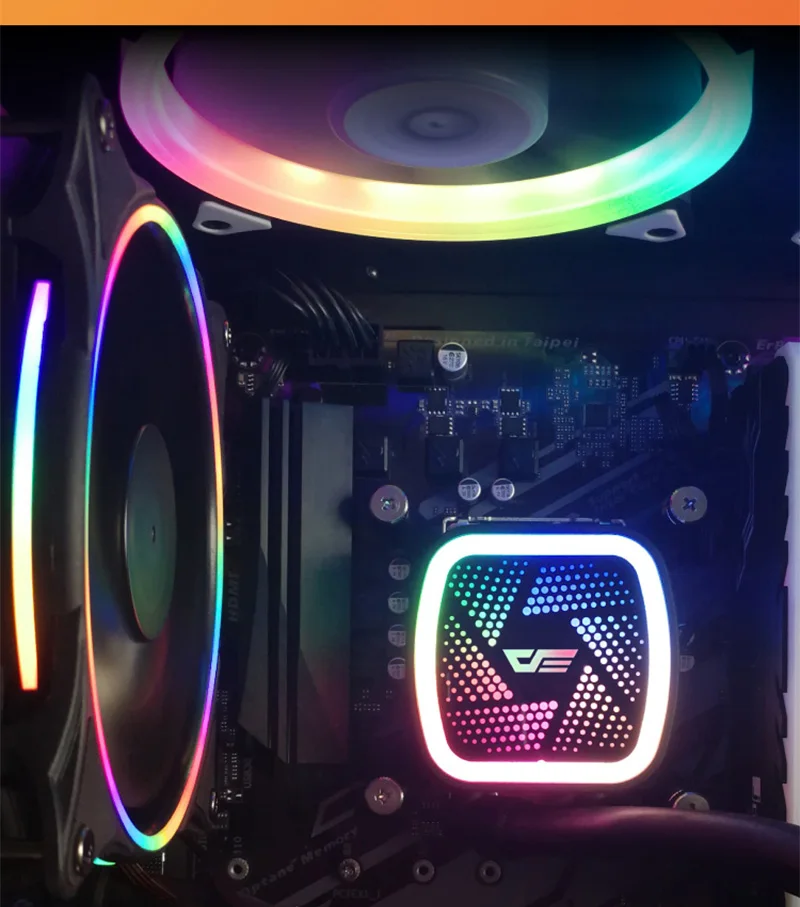 Aigo PC чехол для компьютера с водяным охлаждением вентилятор процессора T120/240 кулер для воды радиатор интегрированный радиатор водяного охлаждения LGA 2011/AM3+/AM4
