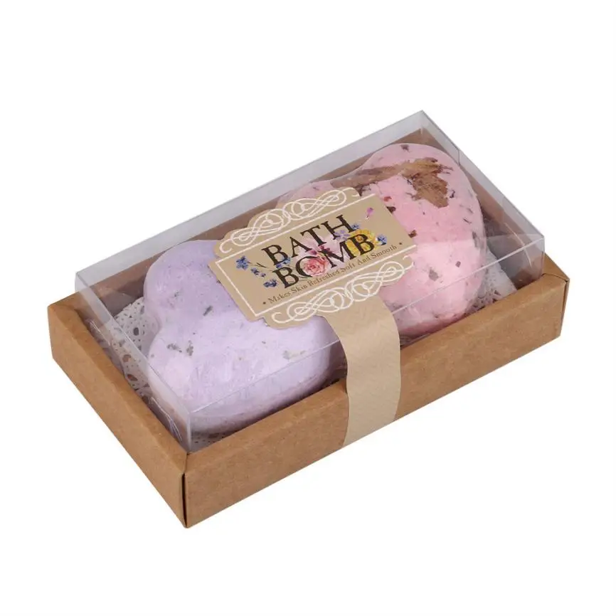 1 шт. Бомбочки для ванны с шариком натуральная морская соль лавандовый пузырь