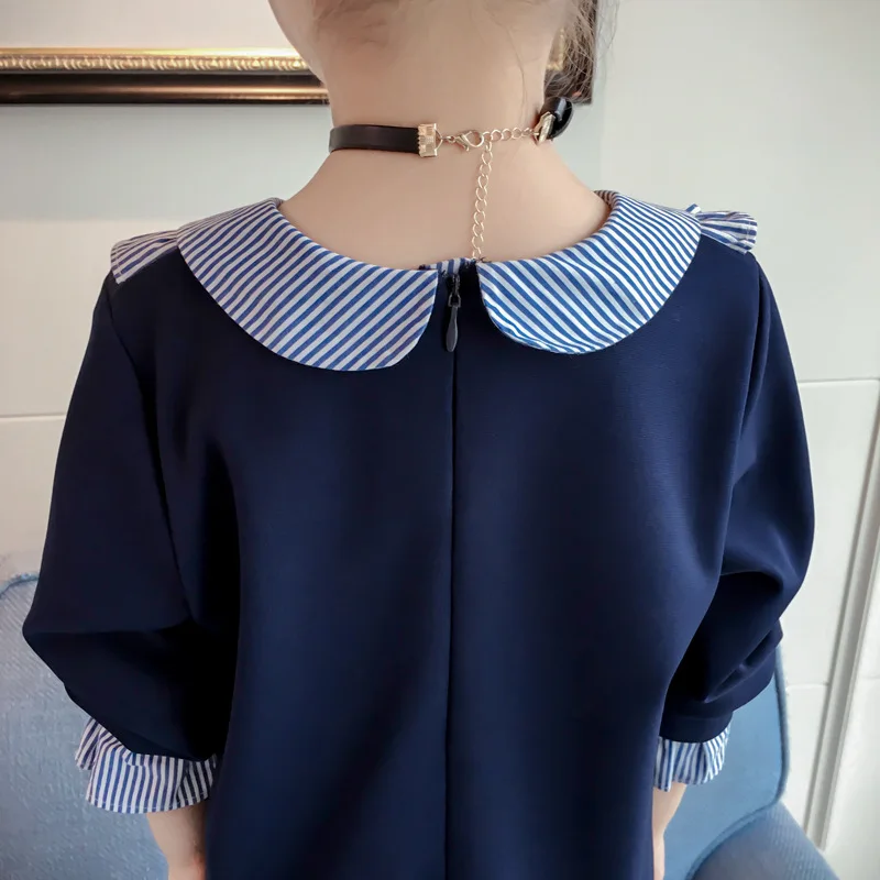 

Cute Baby Girl Dress 2020 Autumn New Ruffled Princess Dress Girl Elegant Long Sleeve Bow Casual Children's Clothing