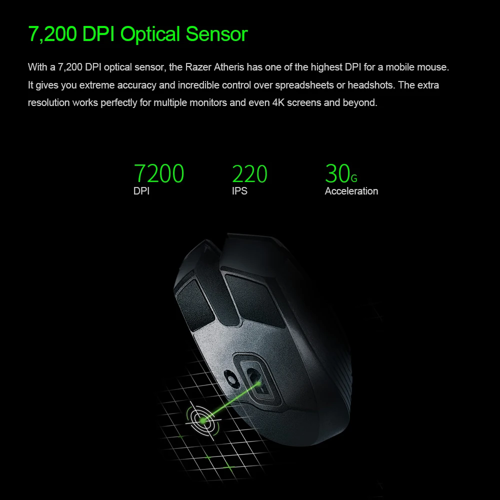 Беспроводная игровая мышь Razer Atheris BT портативные игровые мыши для обеих рук