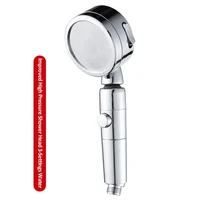 adjustable handheld shower head high pressure showerhead 3 spray settings water saving showerhead with hose an holder for option