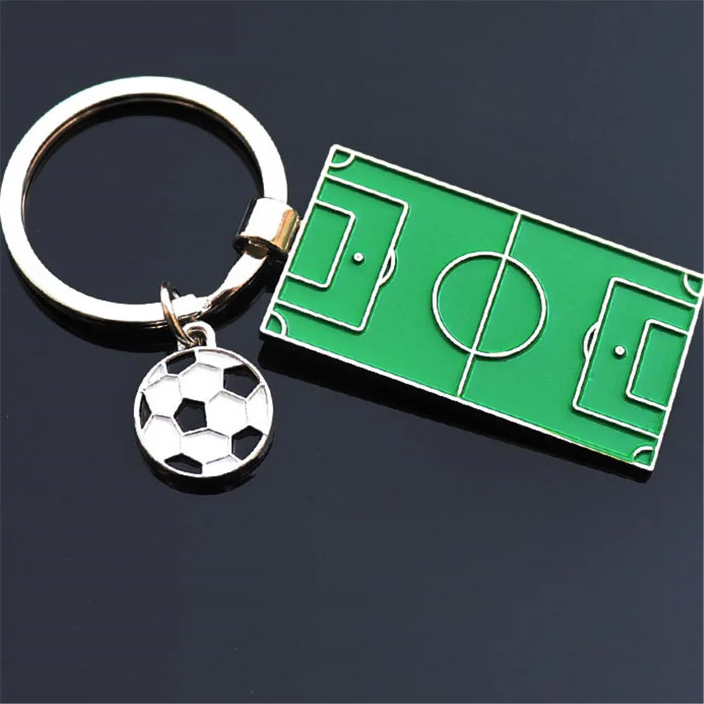 Футбольное поле Металлические Брелки футбольные брелоки Мини Футбольный корт