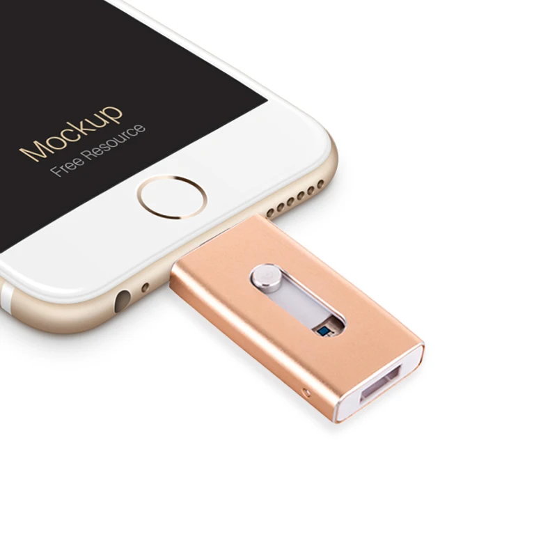 USB3.0 OTG флешки 16 ГБ 32 Флешка для iPhone 5/6/6s/7 реального Ёмкость 64 USB Flash внешнего