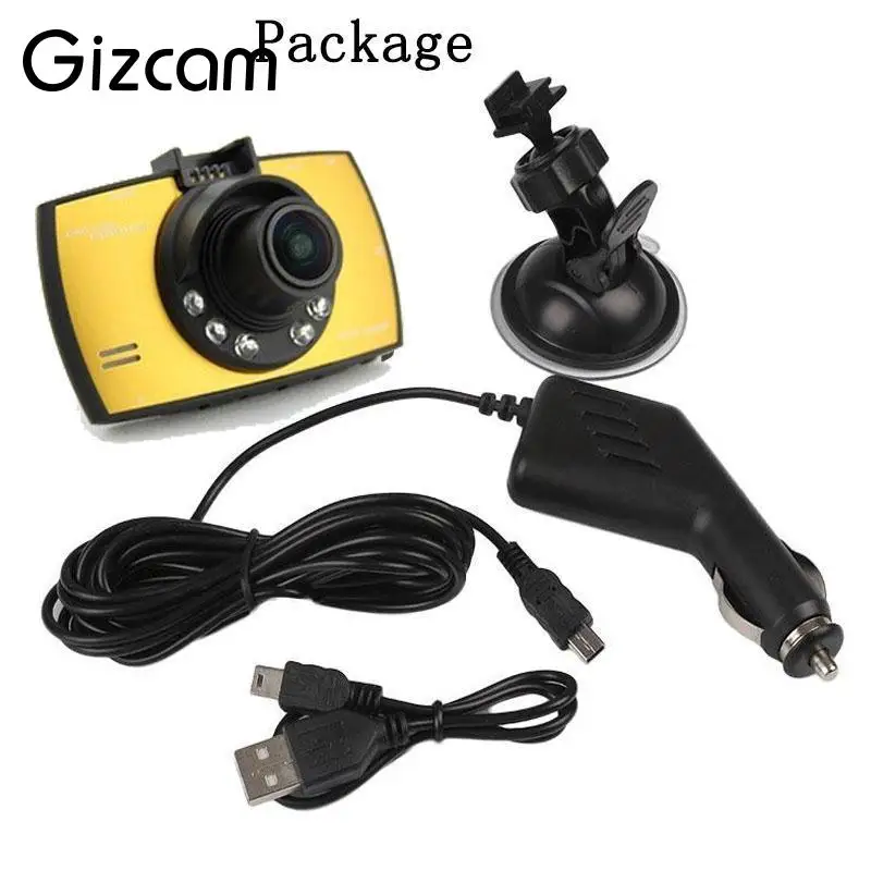 Gizcam Автомобильный видеорегистратор 2 7 дюймов мини камера DVR ночного видения|camcorder