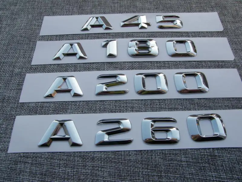 

ABS A45 A160 A180 A200 A220 A260 car rear emblem sticker for Mercedes Benz A CLA GLA AMG Styling