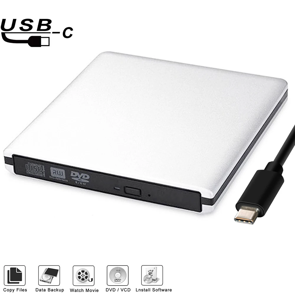 Внешний тонкий USB-накопитель Deepfox 3 1 устройство для записи DVD дисков CD и RW