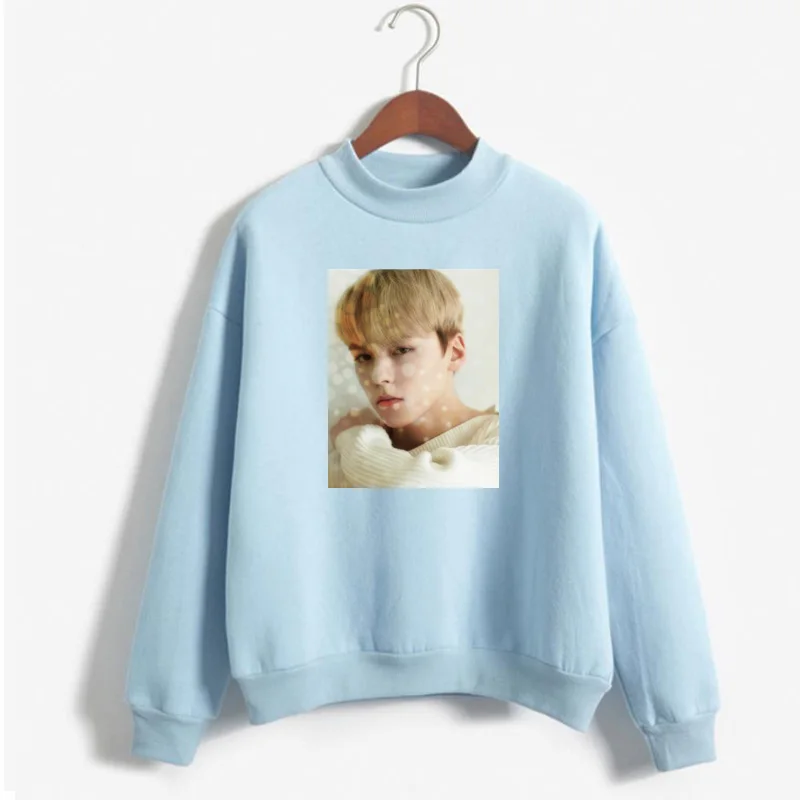 Kpop Seventeen Женская толстовка с модным принтом в Корейском стиле пуловер Женский осень зима флис теплая женская одежда пальто - Цвет: 3