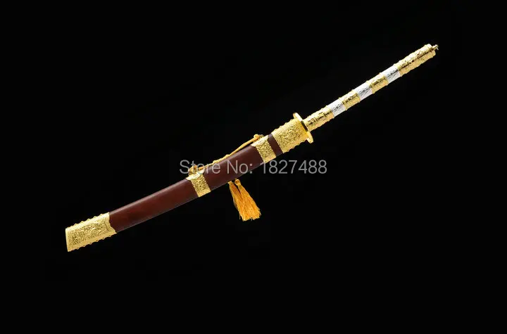 106 см * высококачественные китайские ножи WUSHU/KungFu Sword KangXi из марганцевой стали с