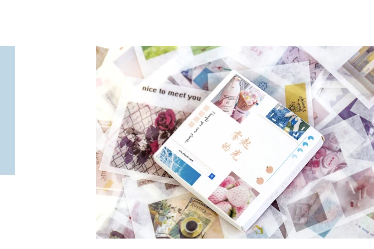 XINAHER 50sheets/Bag sea animals flower plant life paper sticker package DIY diary decoration sticker album scrapbooking