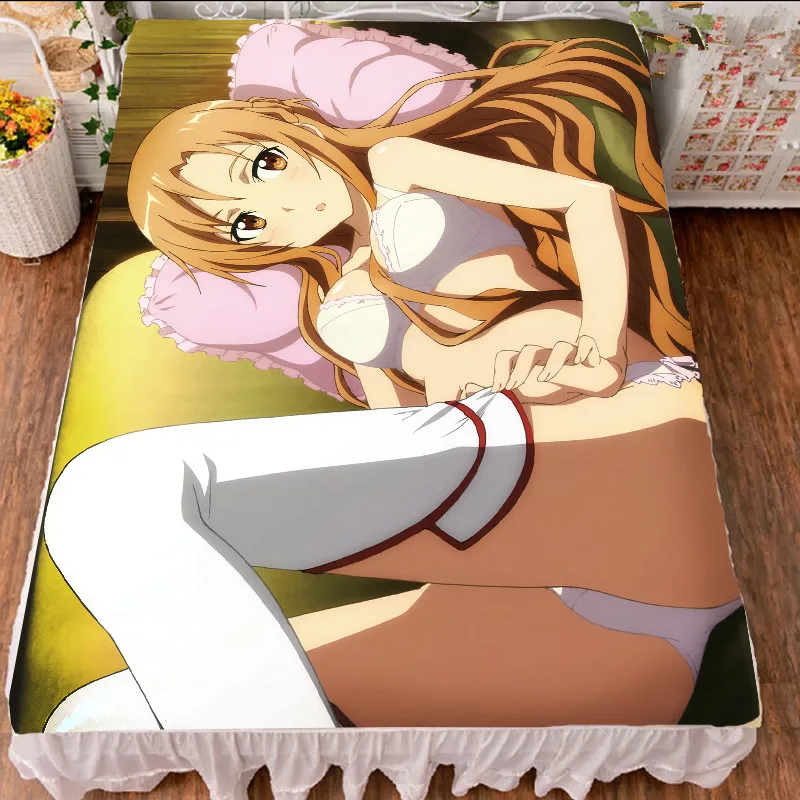 Постельное белье Yuuki Asuna с изображением аниме меча из молочного волокна и