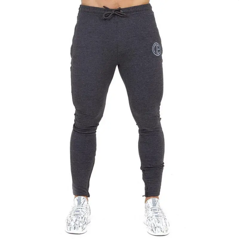 pants 2 Осенние мужские облегающие толстовки с капюшоном, толстовки, мужские тренажерные залы, фитнес бодибилдинг, спортивная одежда, повседневная Модная хлопковая куртка на молнии, пальто для бега - Цвет: pants 2