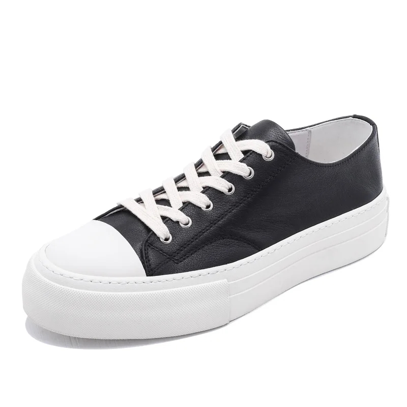 British Men's Shoes Leather Thick Bottom Korean Version Of The Trend Casual | Обувь