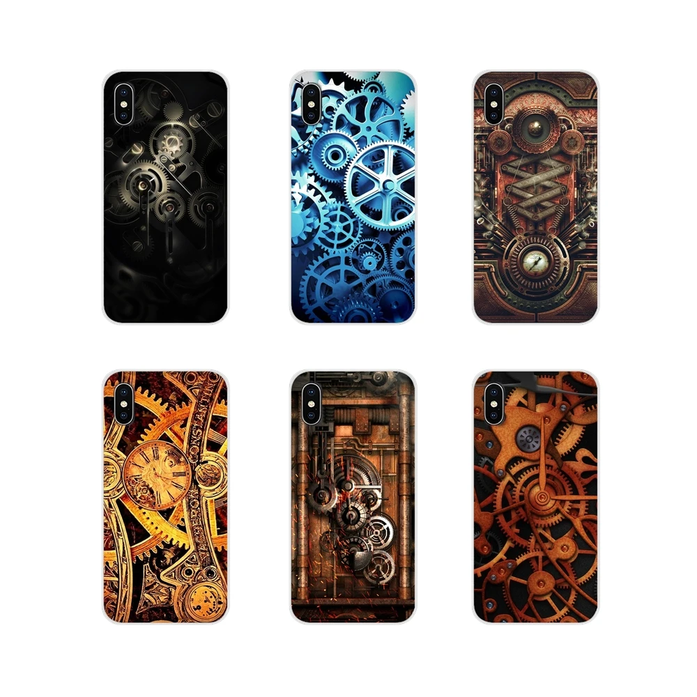 Для Xiaomi Mi4 Mi5 Mi5S Mi6 Mi A1 A2 5X 6X 8 9 Lite SE Pro Max Mix 2 3 2S механические шестерни стимпанк