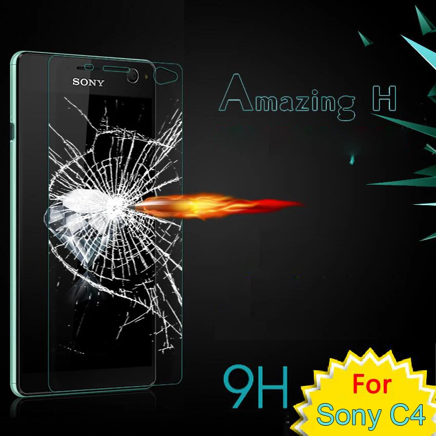9H Премиум Закаленное стекло пленка для Sony Xperia C4 E5333 E5303 E5306 защитная экрана